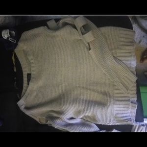 Grey knit sweater